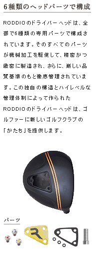 RODDIO�@Driver Head S-Tuning Function1